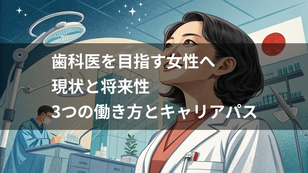 歯科医を目指す女性へ｜現状と将来性 3つの働き方とキャリアパス