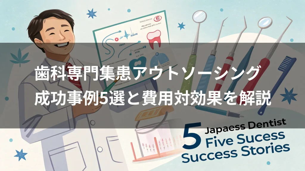 歯科専門集患アウトソーシング｜成功事例5選と費用対効果を解説